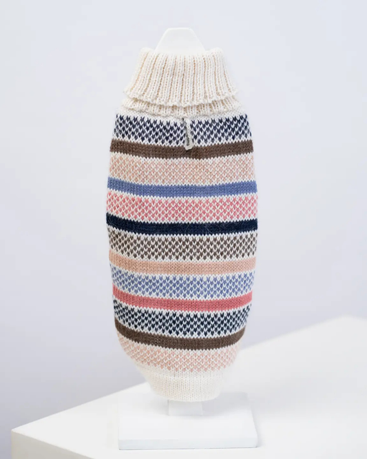 Blushline Stripe Alpaca Dog Sweater