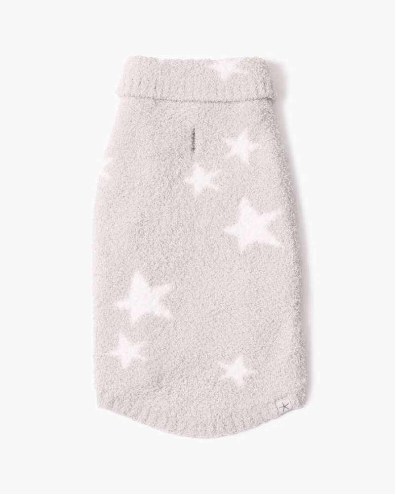 CozyChic Starry Night Pet Sweater in Stone Pearl