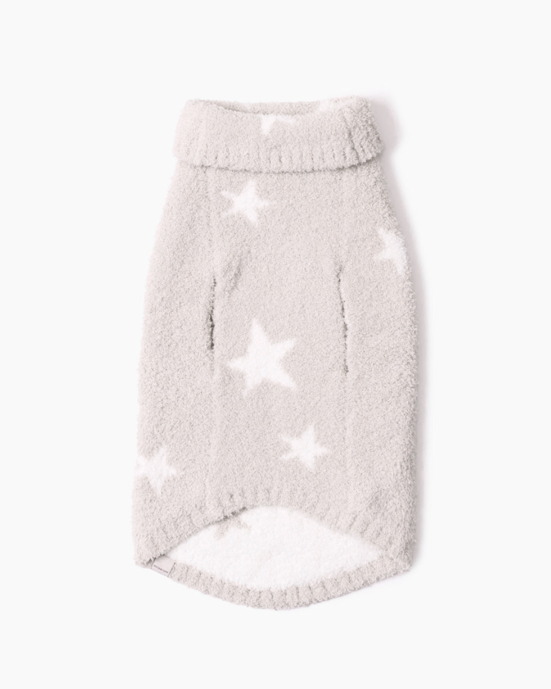 CozyChic Starry Night Pet Sweater in Stone Pearl